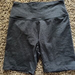 Popflex Active Dark Gray Biker Shorts
